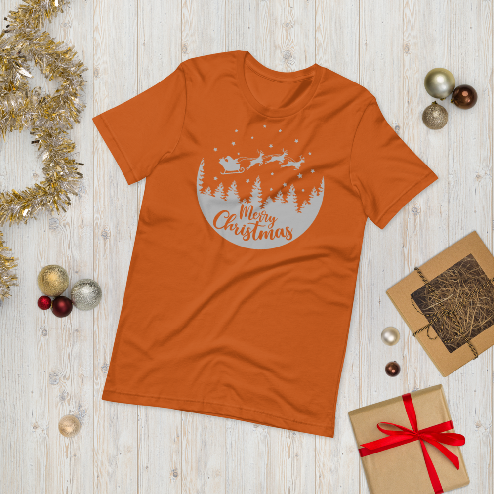 Merry Christmas Reindeer Premium Soft Unisex Tee