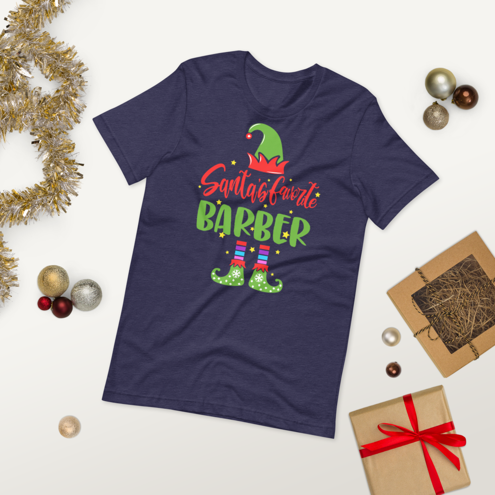 Santa's Favorite Barber Premium Soft Unisex Tee