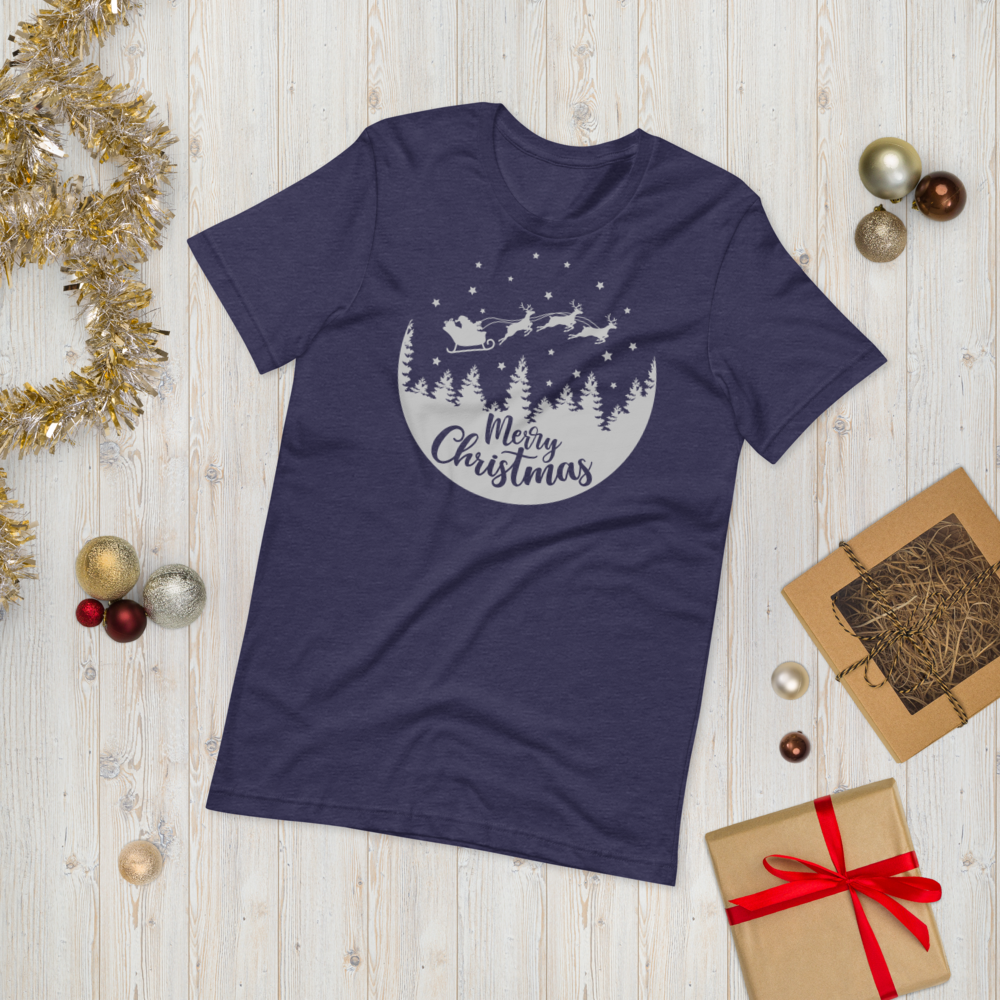 Merry Christmas Reindeer Premium Soft Unisex Tee