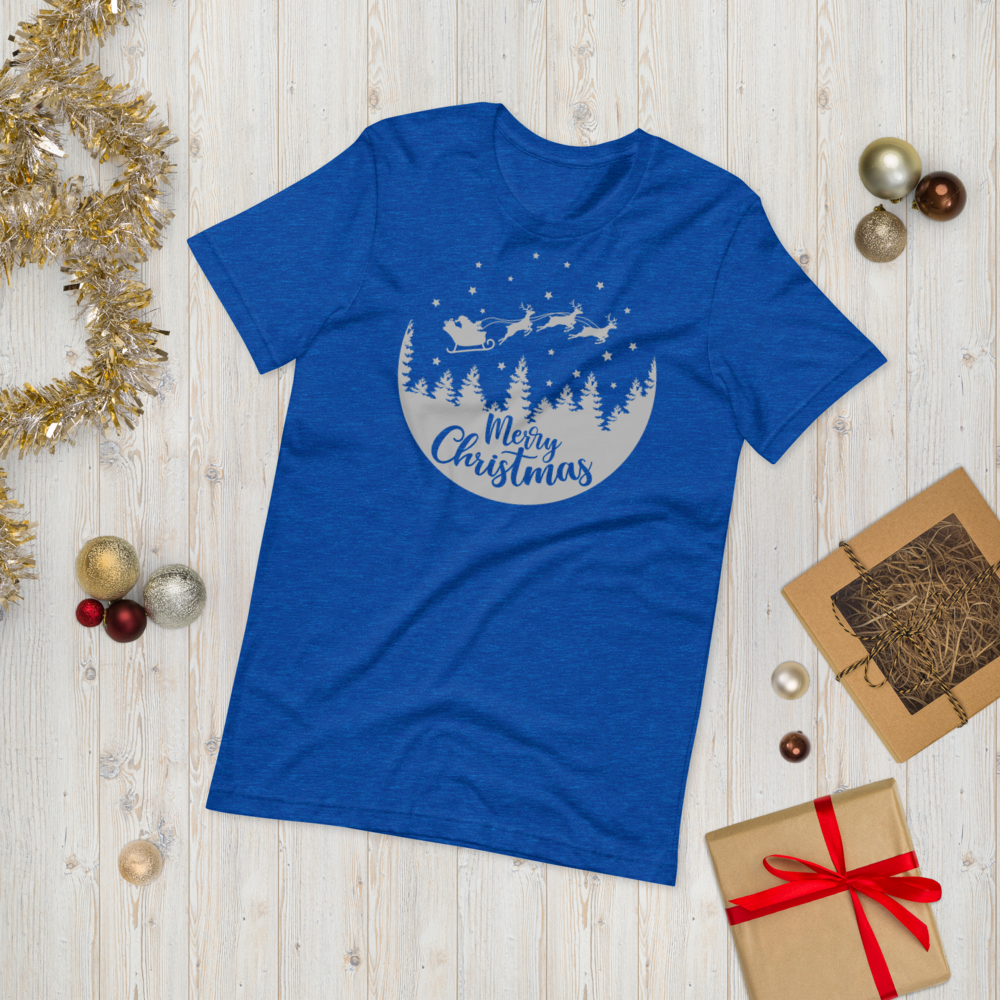 Merry Christmas Reindeer Premium Soft Unisex Tee