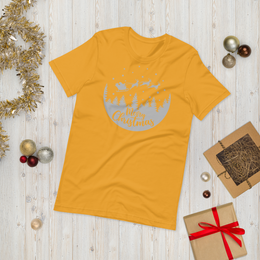 Merry Christmas Reindeer Premium Soft Unisex Tee