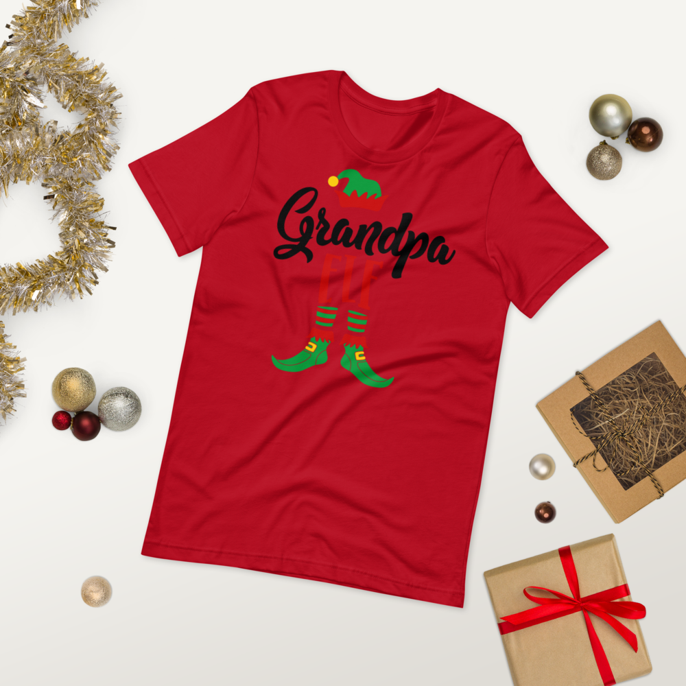 Grandpa Elf Unisex Tee