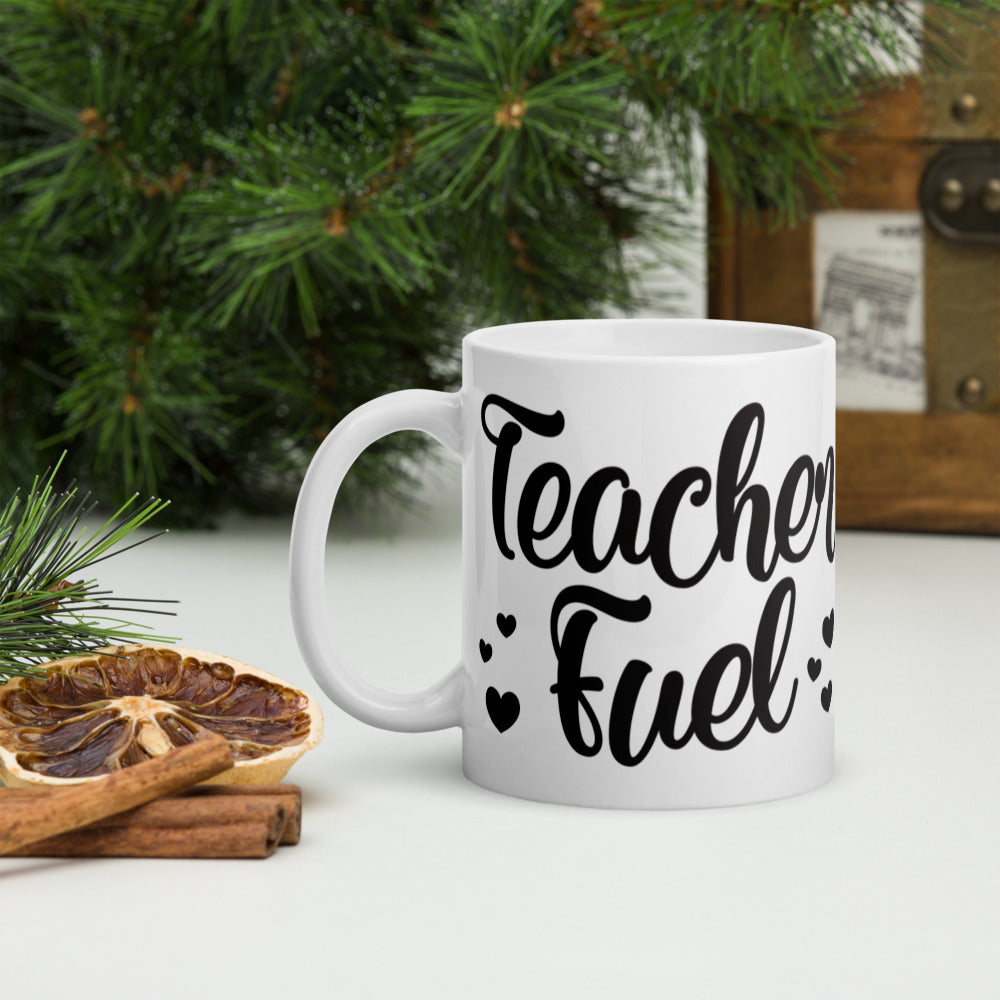 Teacher Fuel Glossy Mug