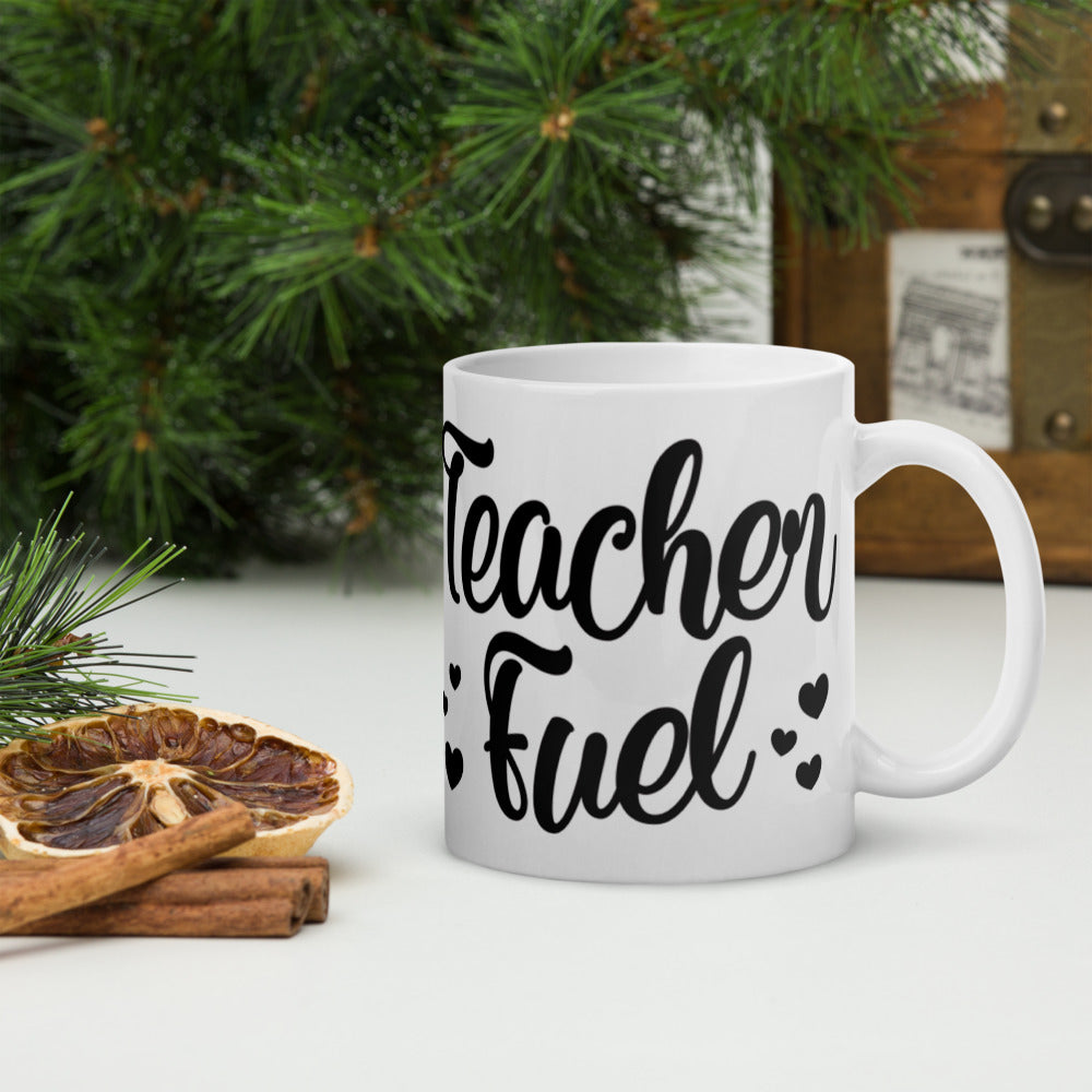 Teacher Fuel Glossy Mug