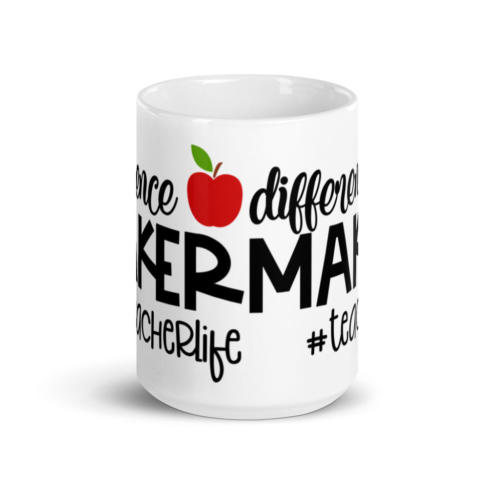 Difference Maker #teacherlife Glossy Mug
