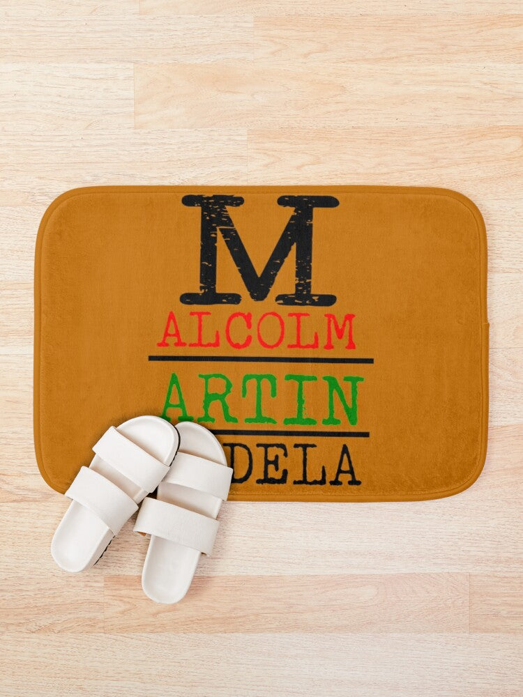 Malcolm Martin Mandela Bath Mat
