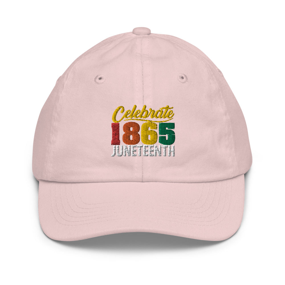 Celebrate 1865 Juneteenth Embroidered Youth Hat