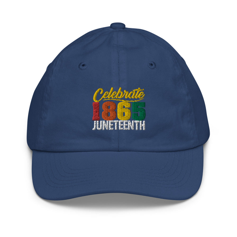 Celebrate 1865 Juneteenth Embroidered Youth Hat