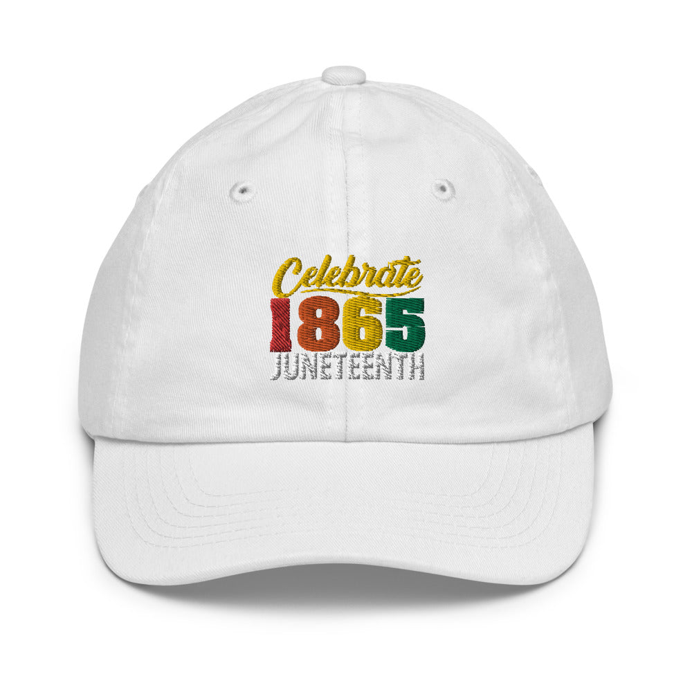 Celebrate 1865 Juneteenth Embroidered Youth Hat