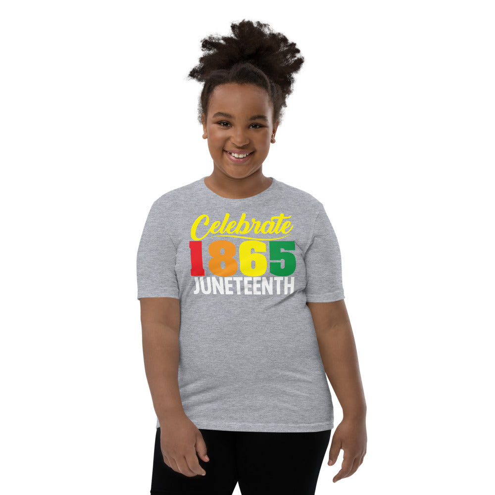 Celebrate 1865 Juneteenth Unisex Premium Soft Youth Tee