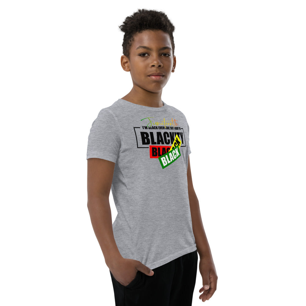 Juneteenth Black Black Premium Soft Unisex Youth Tee