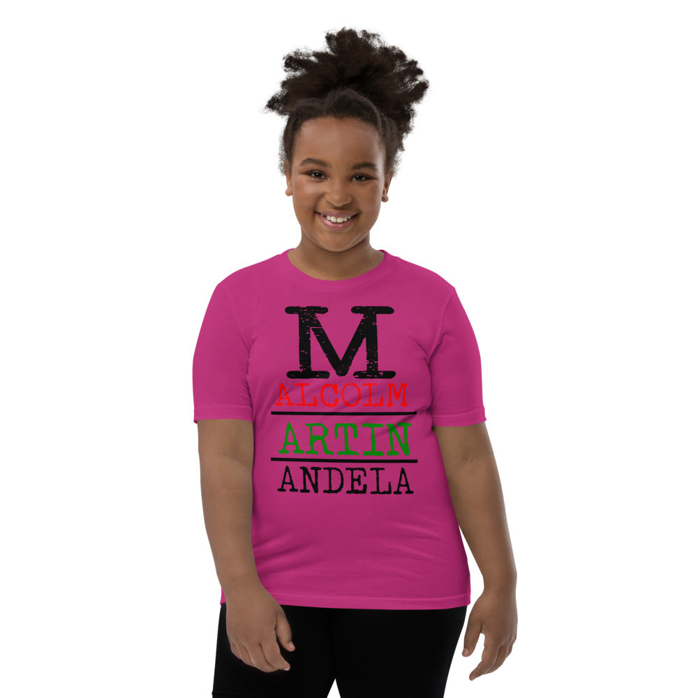 Malcolm Martin Mandela Premium Soft Unisex Youth Tee