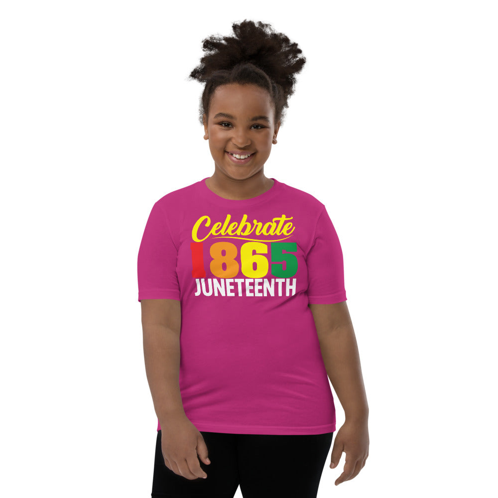 Celebrate 1865 Juneteenth Unisex Premium Soft Youth Tee