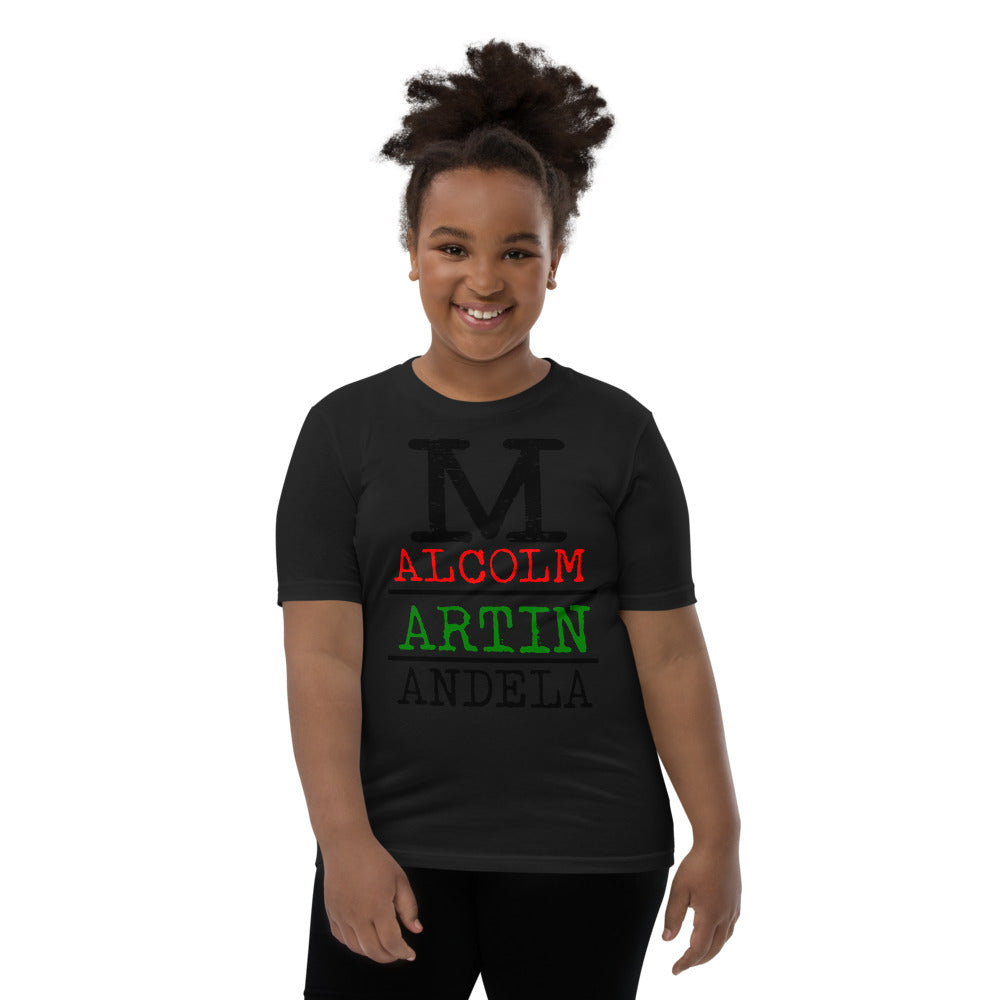 Malcolm Martin Mandela Premium Soft Unisex Youth Tee