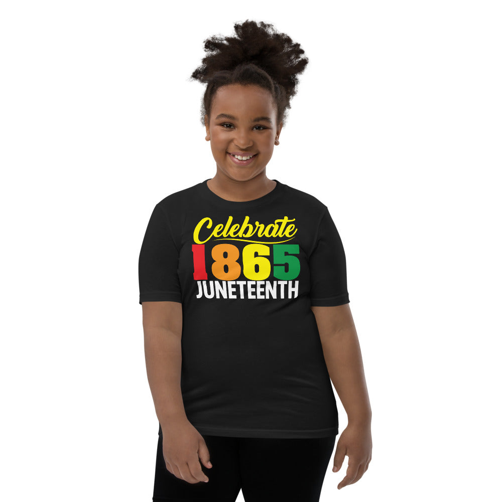 Celebrate 1865 Juneteenth Unisex Premium Soft Youth Tee
