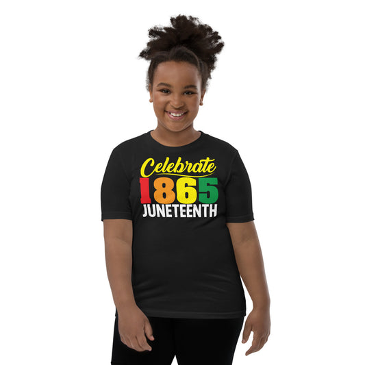 Celebrate 1865 Juneteenth Unisex Premium Soft Youth Tee