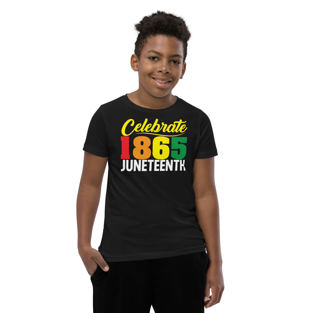Celebrate 1865 Juneteenth Unisex Premium Soft Youth Tee