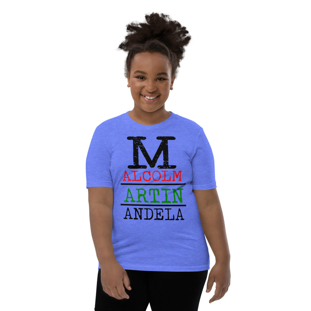 Malcolm Martin Mandela Premium Soft Unisex Youth Tee