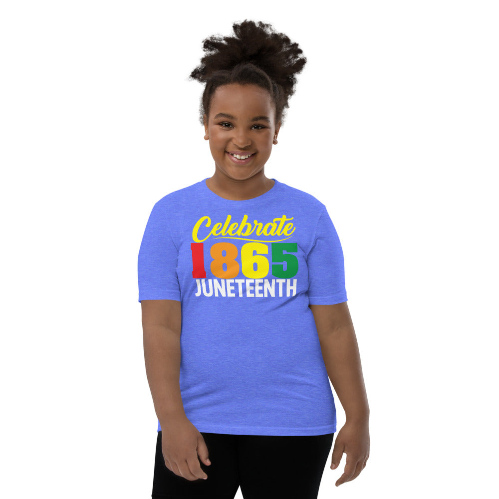 Celebrate 1865 Juneteenth Unisex Premium Soft Youth Tee