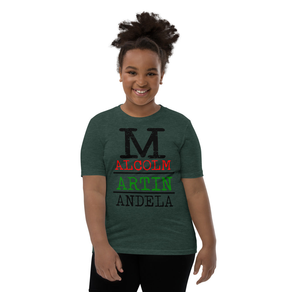 Malcolm Martin Mandela Premium Soft Unisex Youth Tee