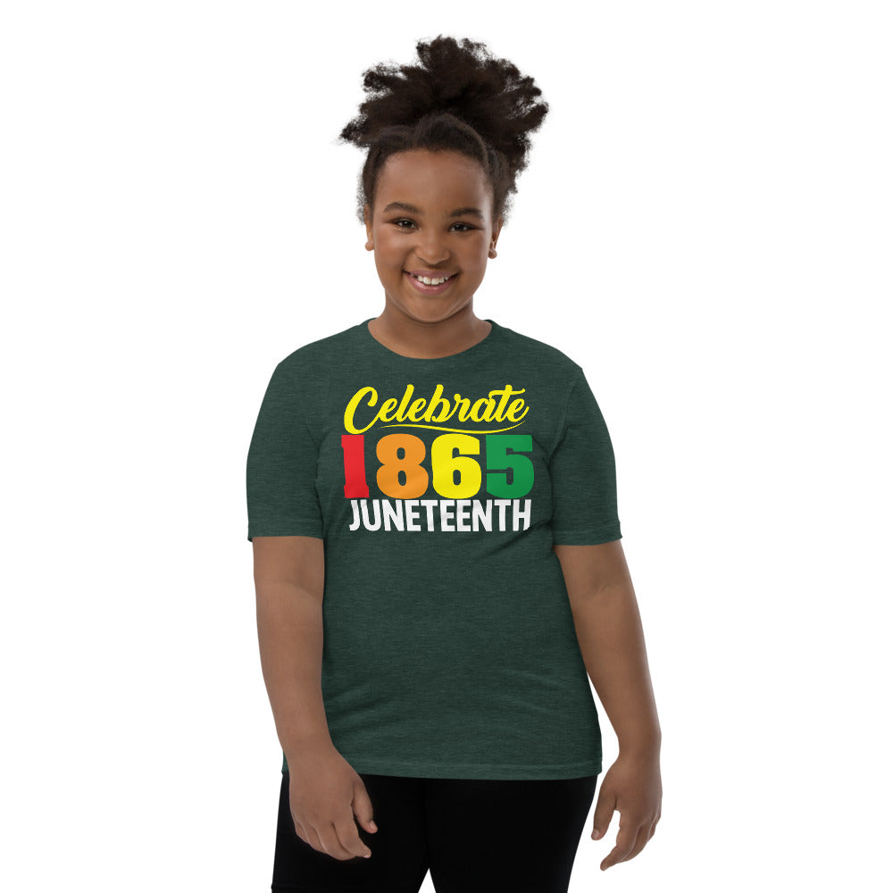 Celebrate 1865 Juneteenth Unisex Premium Soft Youth Tee