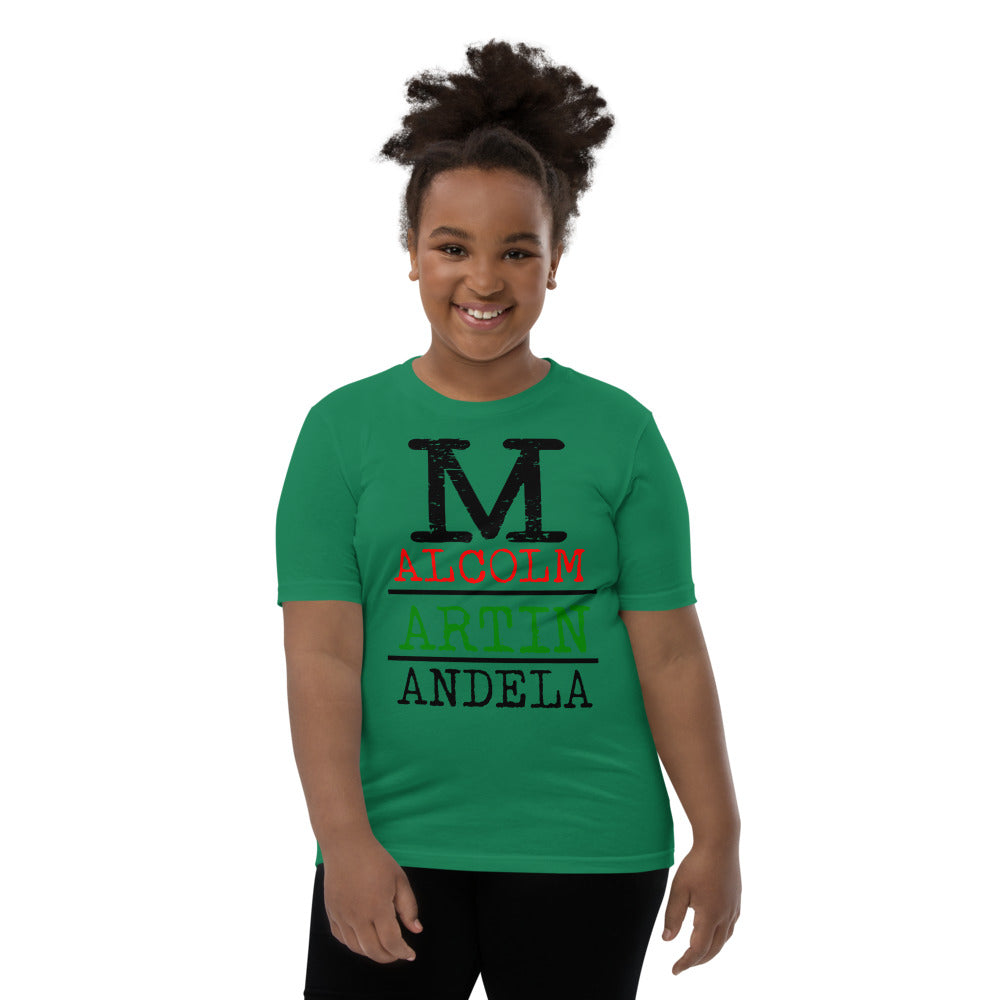 Malcolm Martin Mandela Premium Soft Unisex Youth Tee