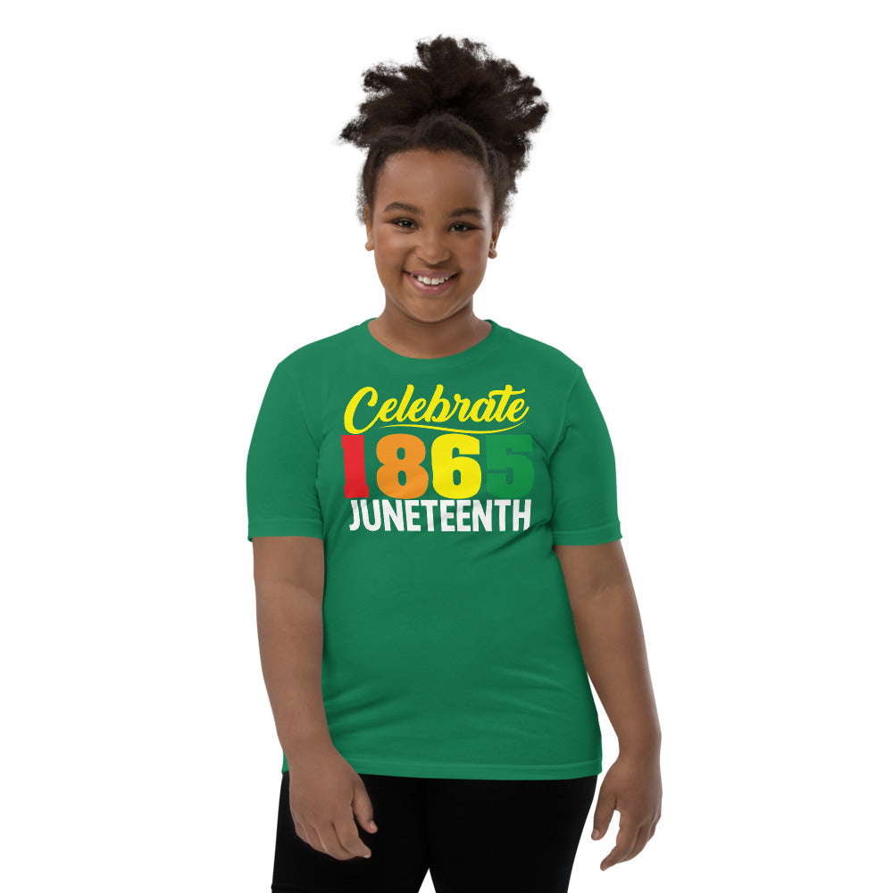 Celebrate 1865 Juneteenth Unisex Premium Soft Youth Tee