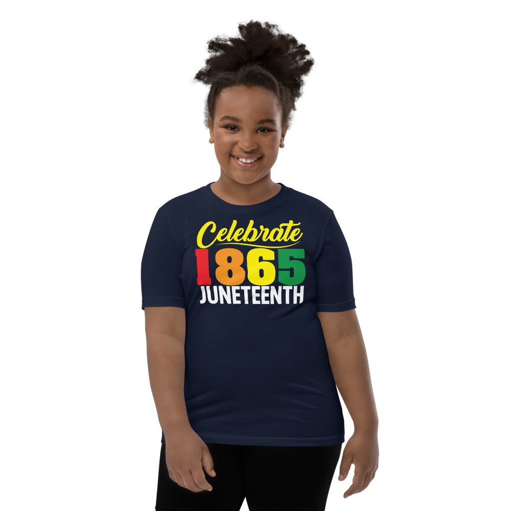 Celebrate 1865 Juneteenth Unisex Premium Soft Youth Tee