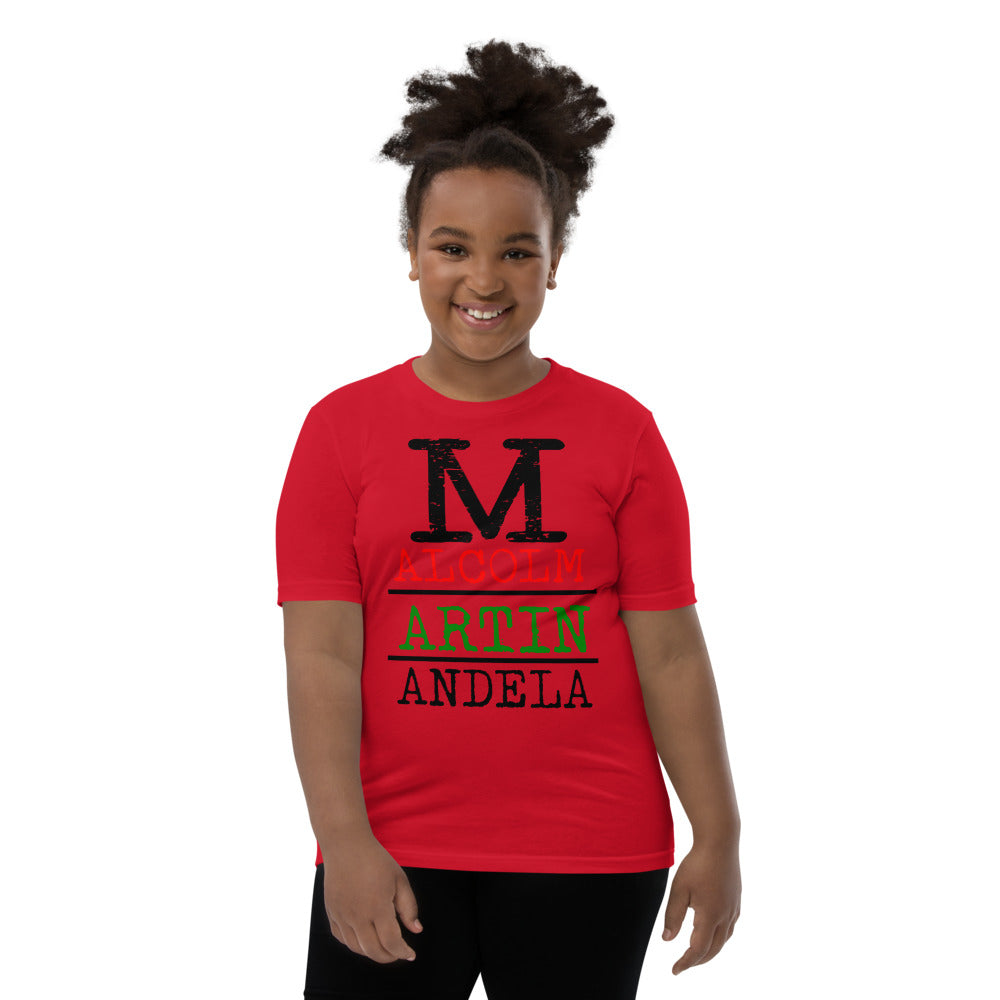 Malcolm Martin Mandela Premium Soft Unisex Youth Tee
