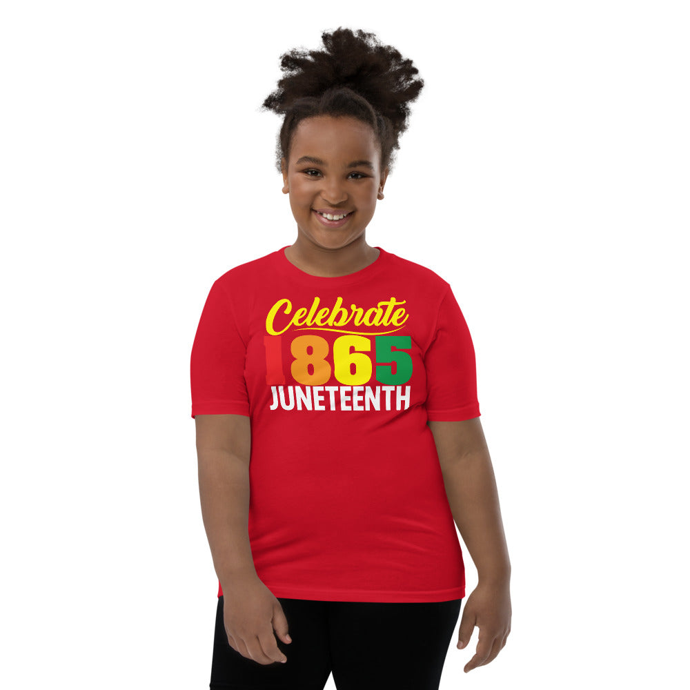 Celebrate 1865 Juneteenth Unisex Premium Soft Youth Tee