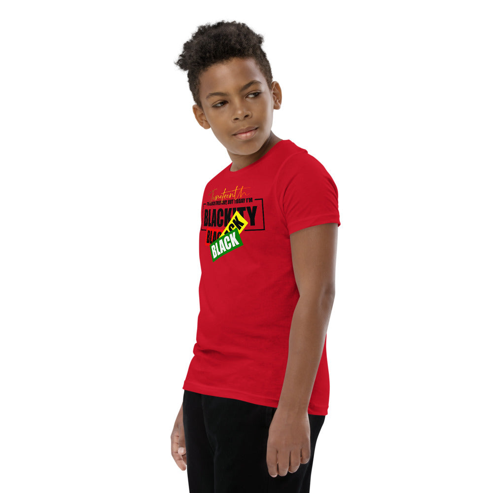 Juneteenth Black Black Premium Soft Unisex Youth Tee