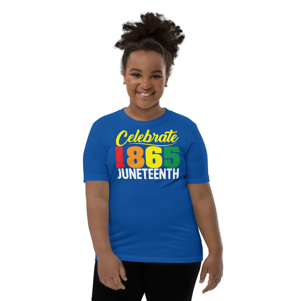 Celebrate 1865 Juneteenth Unisex Premium Soft Youth Tee