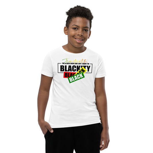 Juneteenth Black Black Premium Soft Unisex Youth Tee