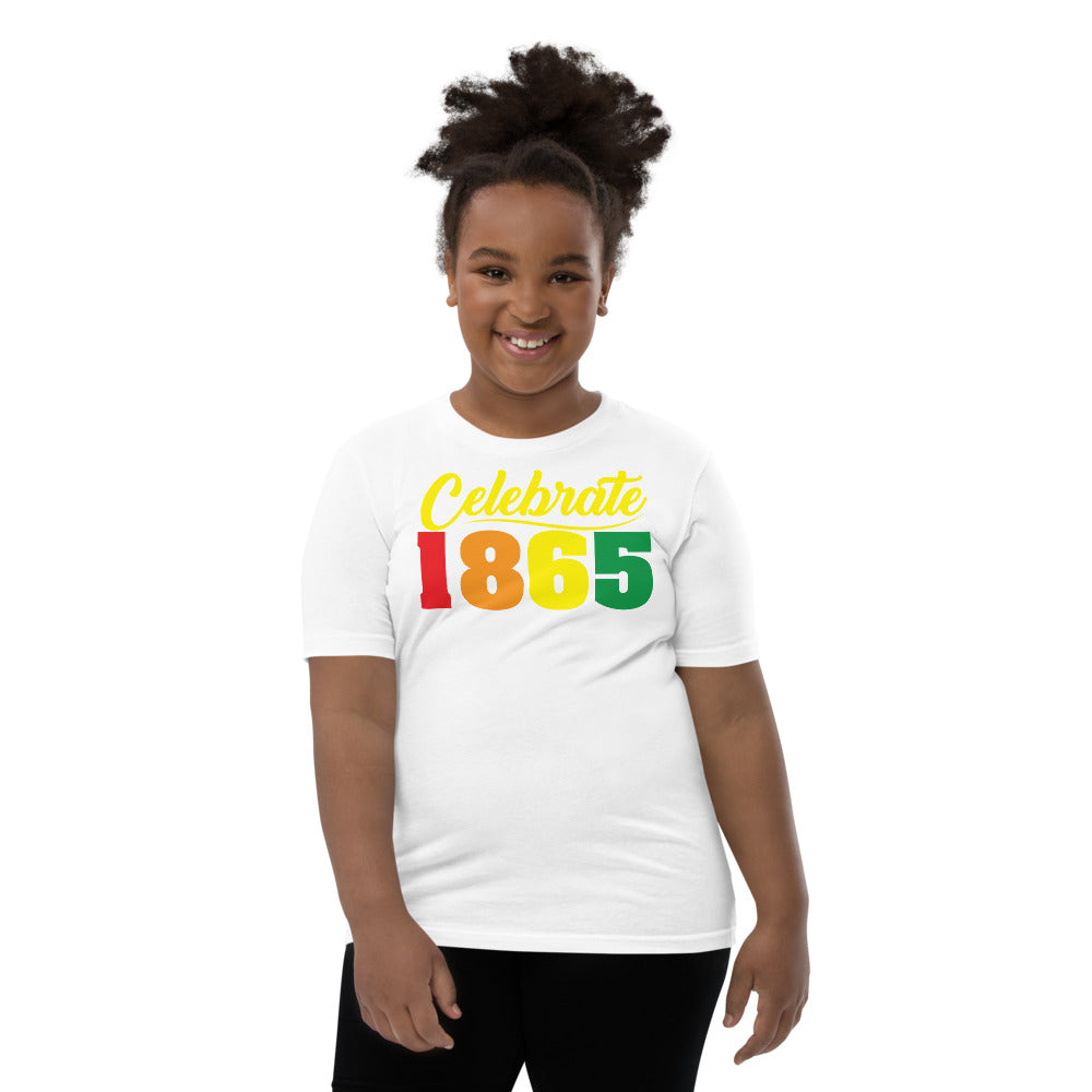 Celebrate 1865 Juneteenth Unisex Premium Soft Youth Tee