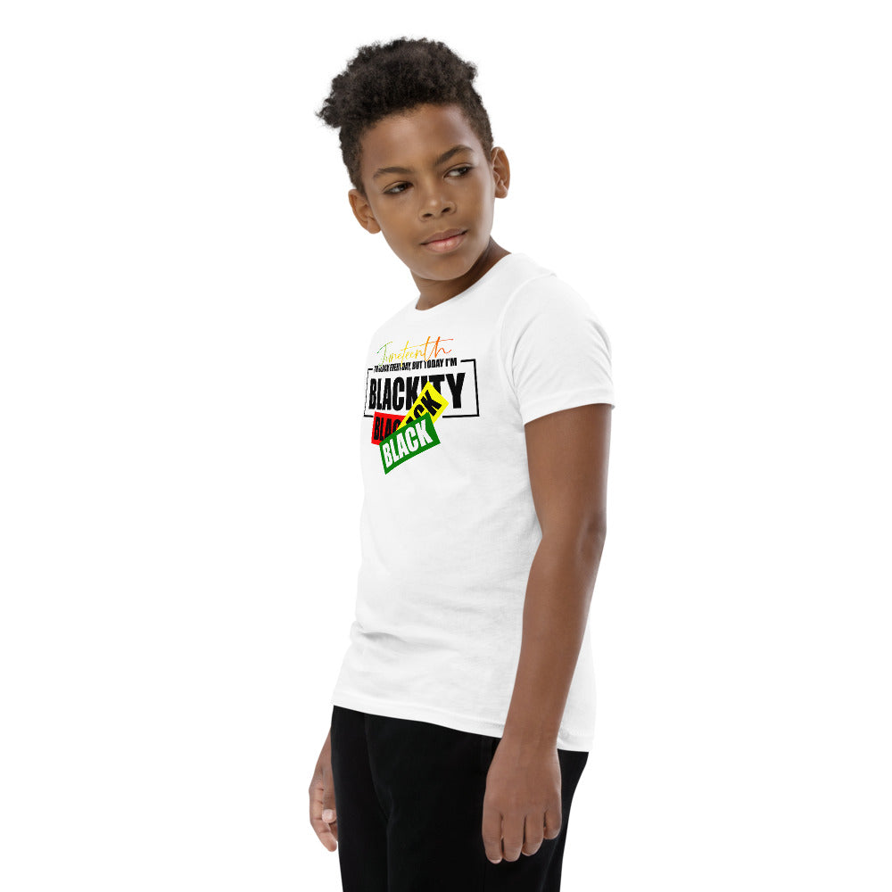 Juneteenth Black Black Premium Soft Unisex Youth Tee