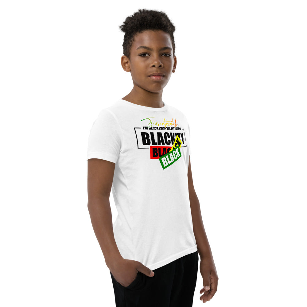 Juneteenth Black Black Premium Soft Unisex Youth Tee