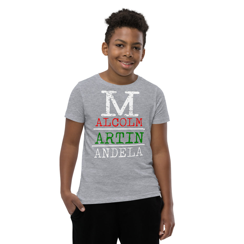 Malcolm Martin Mandela Premium Soft Unisex Youth Tee