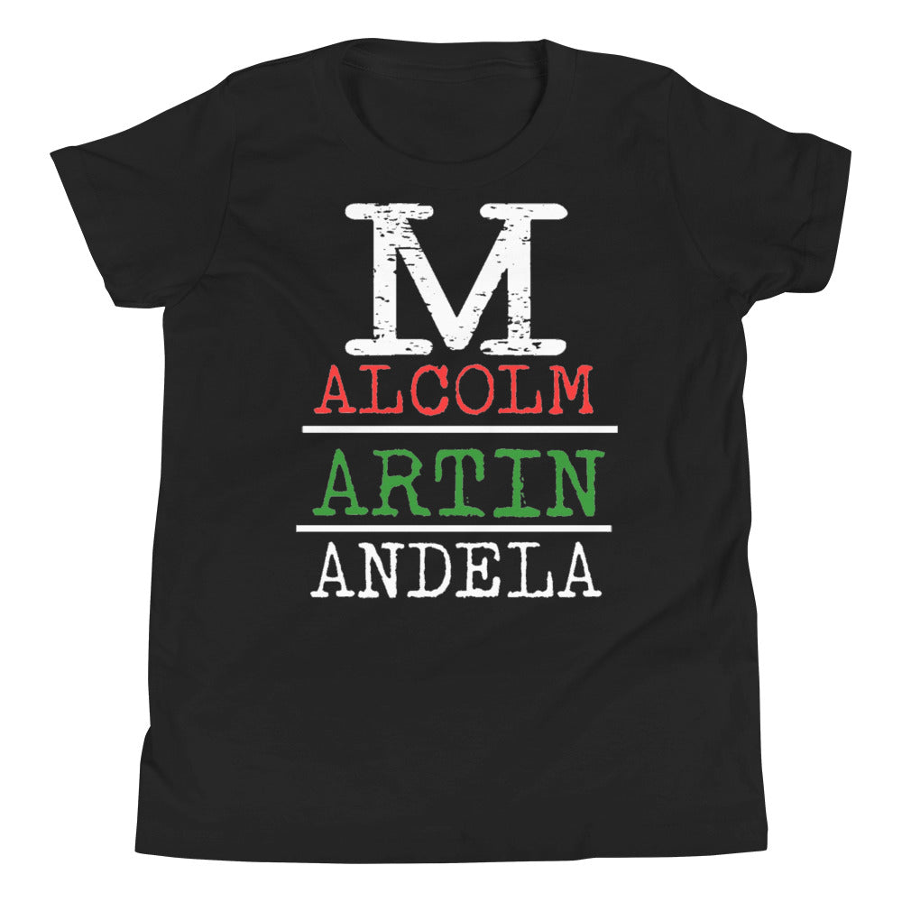 Malcolm Martin Mandela Premium Soft Unisex Youth Tee