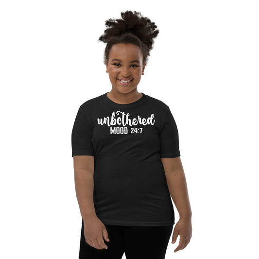Unbothered Mood 24:7 Youth Unisex Tees