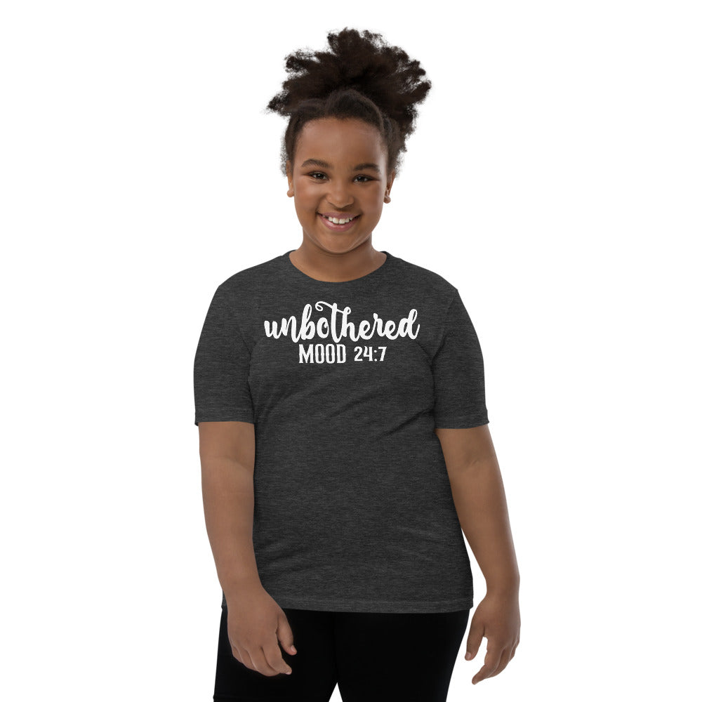 Unbothered Mood 24:7 Youth Unisex Tees