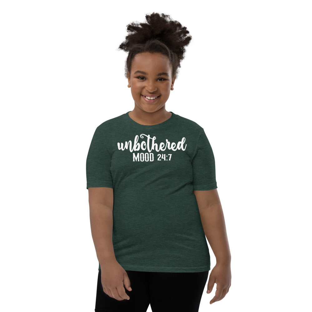 Unbothered Mood 24:7 Youth Unisex Tees