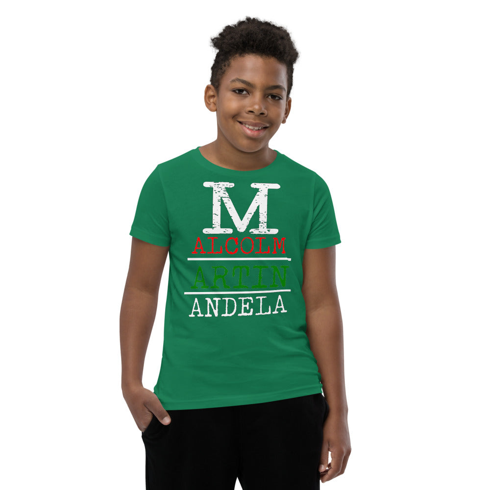 Malcolm Martin Mandela Premium Soft Unisex Youth Tee