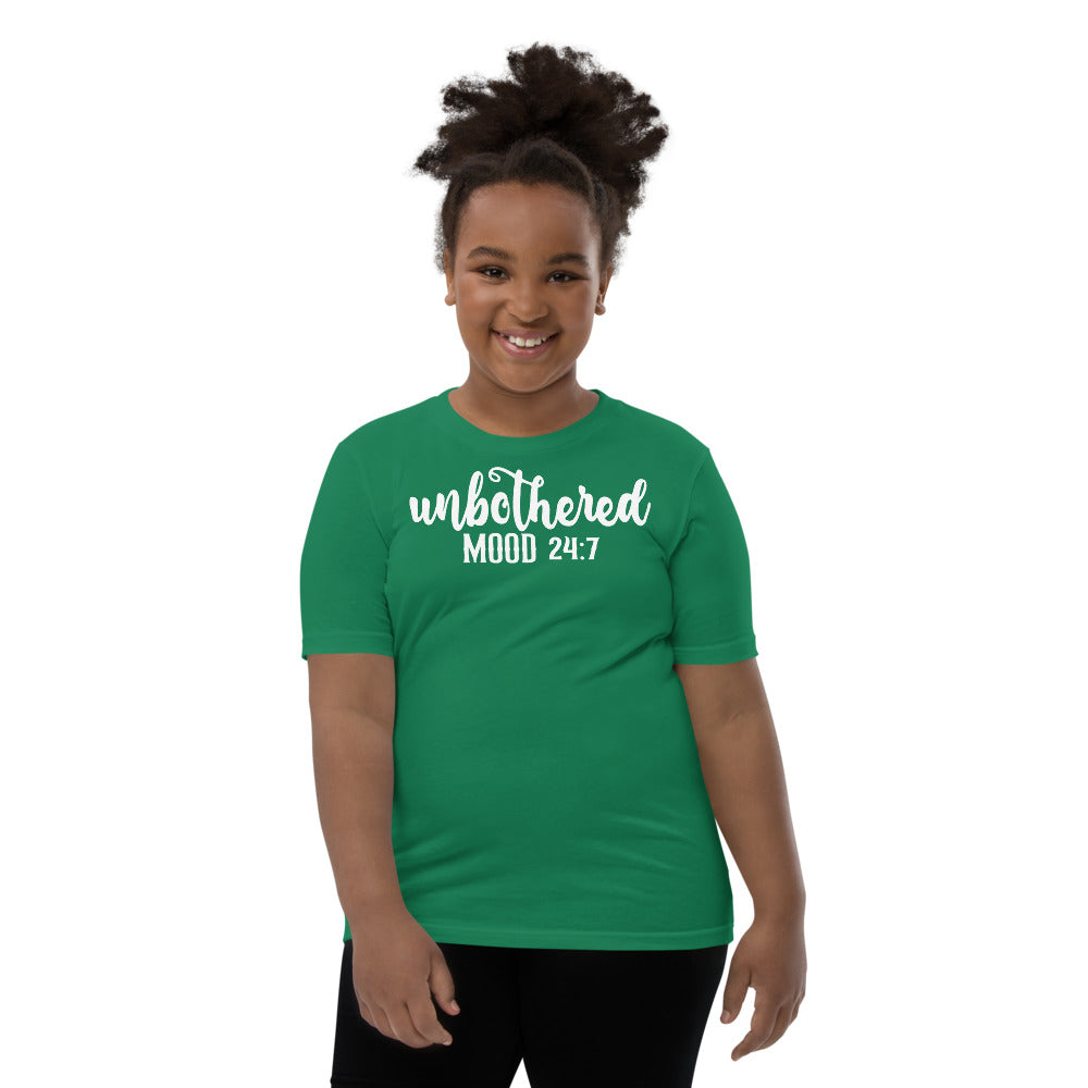Unbothered Mood 24:7 Youth Unisex Tees