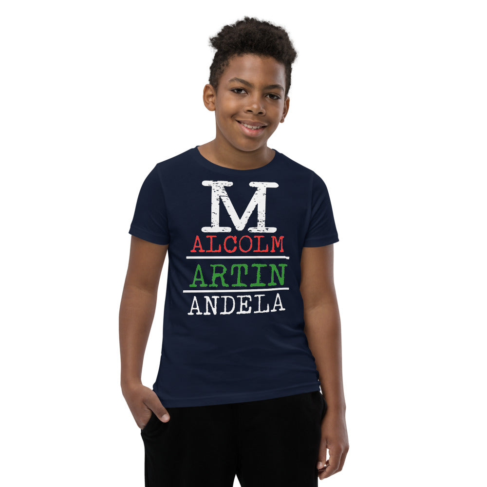 Malcolm Martin Mandela Premium Soft Unisex Youth Tee
