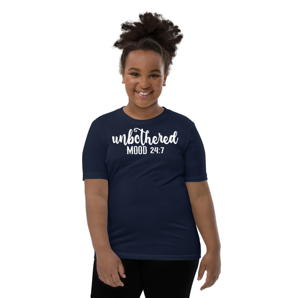 Unbothered Mood 24:7 Youth Unisex Tees