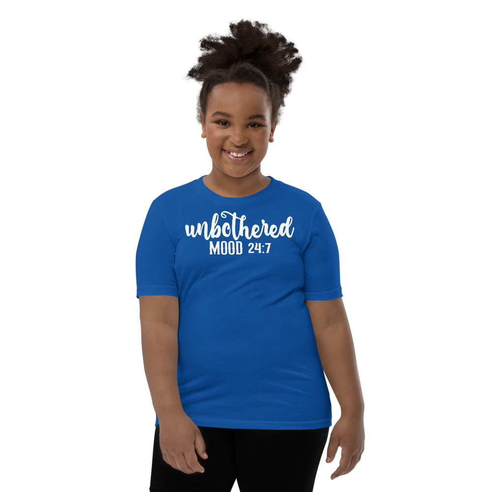 Unbothered Mood 24:7 Youth Unisex Tees