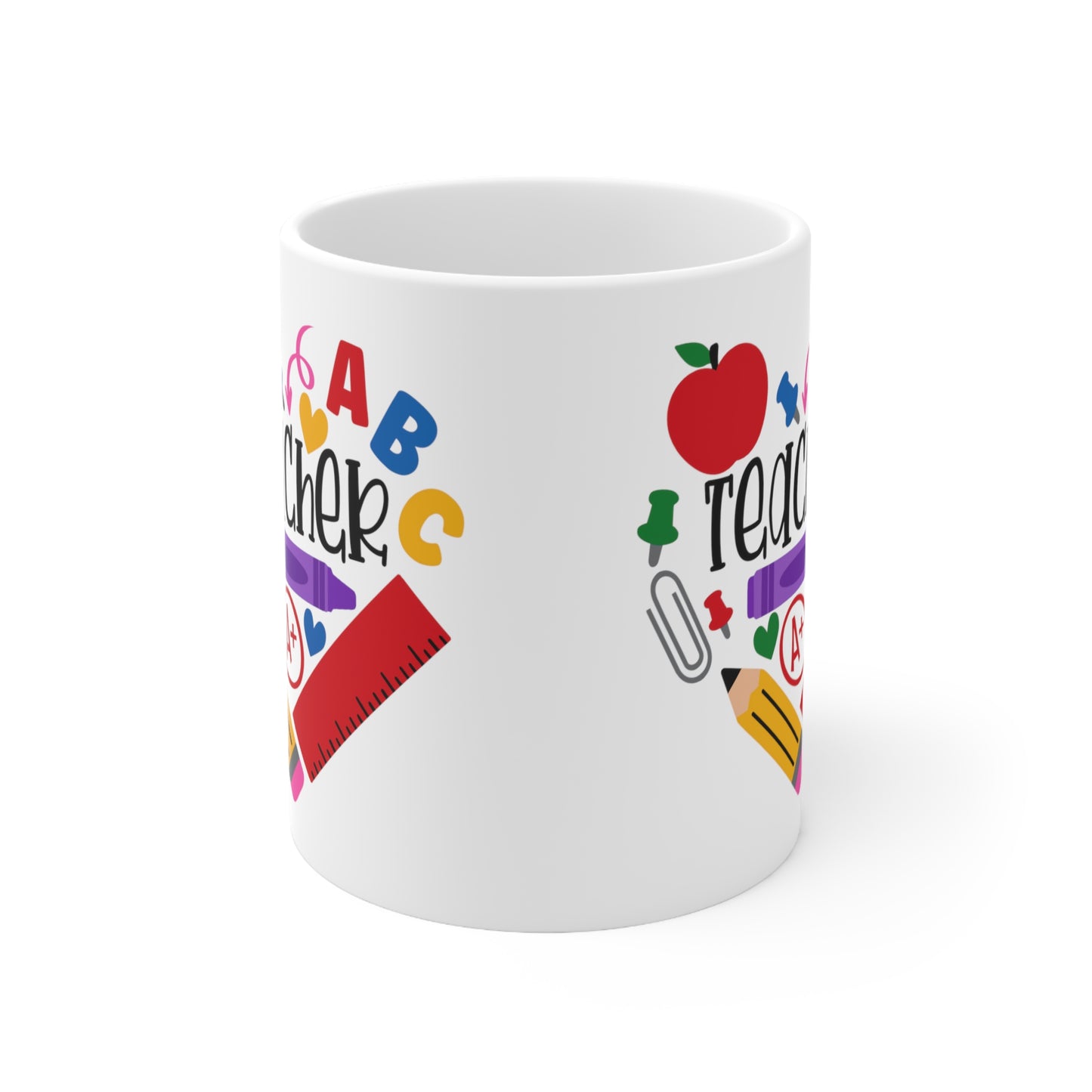Teacher Heart Ceramic Mug 11oz