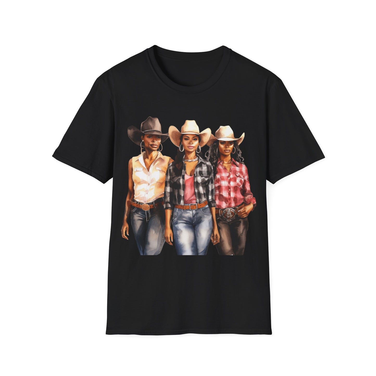 Unisex Black Cowgirl