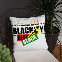 Juneteenth Black Black Pillow