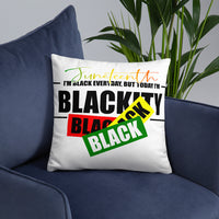 Juneteenth Black Black Pillow